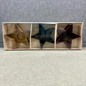Pier 1 star shape tea light holders - Set Of 3